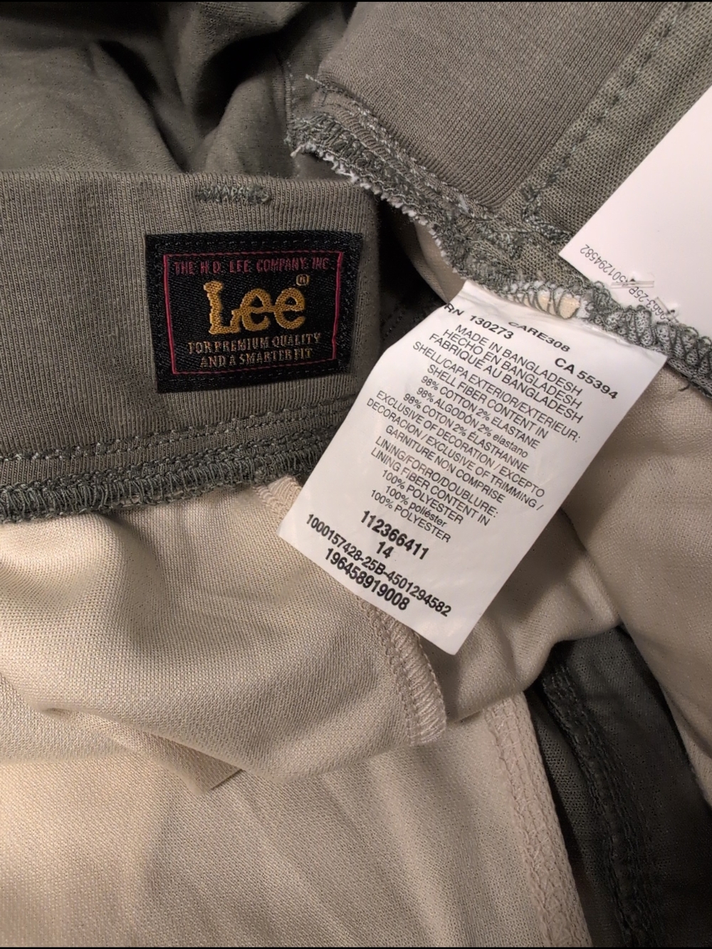 Nwt Lee Skort Stretch Waistband Green Travel Casual Comfortable 14 - Picture 6 of 7